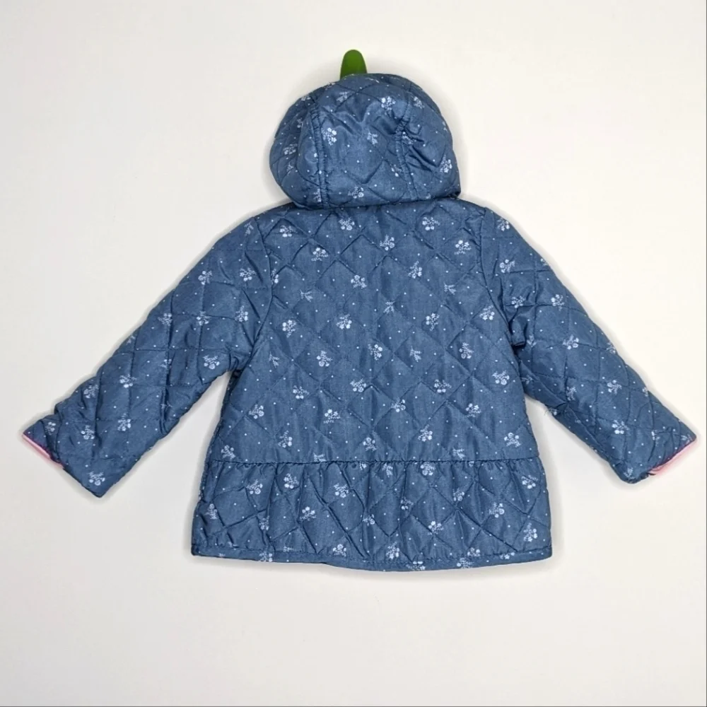 Carter's Hood Flower Lined Jacket Coat 18m